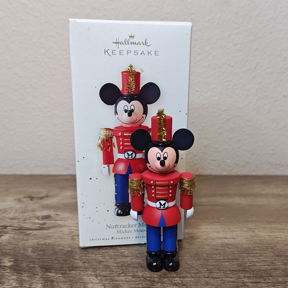 Hallmark Keepsake Ornament 2008 Mickey Mouse Nutcracker Toy Soldier Red Blue 4"